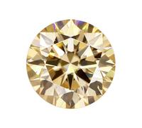 ORGEFY Pietre di moissanite sciolte Colorate, moissanite Verde e Nera, Diamanti Rotondi Brillanti coltivati in Laboratorio, moissanite Champagne da 3 mm, 0,3 ct, 10 Pezzi