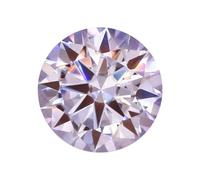 ORGEFY Pietre di moissanite sciolte Colorate, moissanite Verde e Nera, Diamanti Rotondi Brillanti coltivati in Laboratorio, moissanite Color Lavanda, 4,0 mm, 0,3 ct, 1 Pezzo