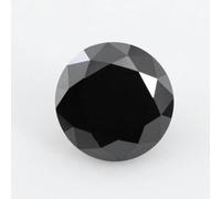 ORGEFY Pietre di moissanite sciolte Colorate, moissanite Verde e Nera, Diamanti Rotondi Brillanti, Creati in Laboratorio, moissanite Nera da 3 mm, 0,3 ct, 10 Pezzi