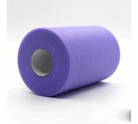 ORGEFY Rotoli di Tulle, 100 Iarde, Rotolo di Organza, Tessuto Decorativo, Rotolo di Tulle Bianco, Decorazione per Feste ed Eventi, Fidanzamento - 25 Viola