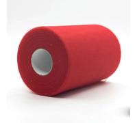ORGEFY Rotoli di Tulle da 100 Iarde, Rotolo di Organza, Tessuto Decorativo, Rotolo di Tulle Bianco, Decorazione per Feste ed Eventi, Fidanzamento - 17 Rosso