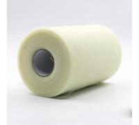 ORGEFY Rotoli di Tulle da 100 Iarde, Rotolo di Organza, Tessuto Decorativo, Rotolo di Tulle Bianco, Decorazione per Feste ed Eventi, fidanzamento-03 Avorio