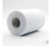 ORGEFY Rotoli di Tulle da 100 Iarde, Rotolo di Organza, Tessuto Decorativo, Rotolo di Tulle Bianco per Feste ed Eventi, fidanzamento-01Bianco