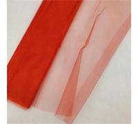ORGEFY Rotolo di Tulle 5/10 m, Decorazione per la Famiglia, Tessuto di Organza di per Sfondo di Feste di Compleanno, Fasce per sedie, Filato Decorativo, Rosso, 72 cm x 10 m