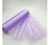 ORGEFY Rotolo di Tulle in Organza, 29 cm x 25 m, Rosso e Blu, Decorazione in Tessuto di Organza per gonne da Ragazze Fai da Te, Decorazione per Feste - Viola