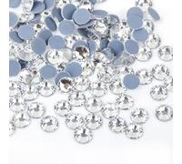 ORGEFY SS3-SS30 Strass termoadesivi/Strass di Vulcano Verde, Pietre per Cucire e Tessuti, per Indumenti, Trasparenti, ss16, 1440 Pezzi