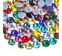 ORGEFY SS3-SS30 Strass termoadesivi Vulcano Verde/Strass di Hotfix Strass per Cucito e Tessuti - Colori Misti - ss20 1440 Pezzi