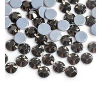 ORGEFY SS3-SS30 Strass termoadesivi Vulcano Verde/Strass di termoadesivi per Cucito e Tessuti - Ematite Nera - ss10 1440 Pezzi