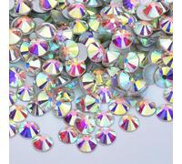 ORGEFY SS3 SS4 SS5 SS6 SS8 SS10 SS12 SS16 SS20 SS30 SS40 SS50 Strass in Vetro Trasparente Flatback Crystal Non Hotfix Strass-02 Crystal-SS30 288 Pezzi