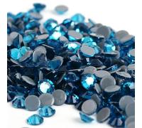 ORGEFY ss3, ss4, ss8, ss12, ss34 Hotfix Strass Glitter Strass Flatback di Vetro Pietre Hotfix Strass da Stirare per Indumenti - Zircone Blu - ss34-288 Pezzi