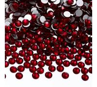 ORGEFY SS3-SS60 Serie Rossa Fondo Argento Strass Rotondi Non Hotfix Tutte Le Dimensioni di Vetro Glitterato per Decorazione di Abiti Manufatti - Rosso Scuro - SS16-1440 Pezzi