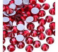 ORGEFY SS6-SS30 Strass di Glitterato con Retro Piatto, per Nail Art, Cucito e Decorazioni in Tessuto - Siam-SS30-288 Pezzi