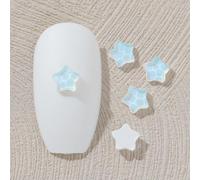 ORGEFY Strass per Nail Art a Fondo Piatto, di Forma Mista, Bianchi opali, autoadesivi, in di Vetro Lucido, Decorazione 3D per Unghie, Bianco 4 mm, 500 Pezzi