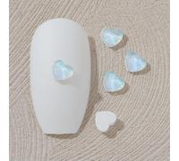 ORGEFY Strass per Nail Art a Forma Mista, di Colore Bianco Opale, con Fondo Piatto, autoadesivi, in di Vetro Lucido, Decorazione 3D per Unghie, 3 mm, 100 Pezzi