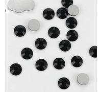 ORGEFY Strass Piatto con Fissaggio a Freddo Glitterato, Non hotfix, per Borse, Unghie, Tessuti, Indumenti, Decorazioni, Accessori per Gioielli - 102 Jet - 6 mm SS30 288 Pezzi