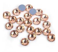 ORGEFY Strass termoadesivi in Velluto Viola/Lavanda/Strass di termoadesivi per Nail Art, Cucito e Decorazioni in Tessuto - Pesca Chiaro - ss30 288 Pezzi