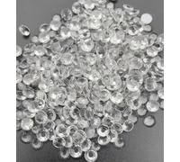 ORGEFY Strass Trasparenti Glitterati 3D per Nail Art SS3-SS40, Strass Piatti Non hotfix, per Cucito e Tessuti, per Nail Art, Indumento, Trasparenti SS3, 1440 Pezzi