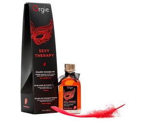 Orgie - set olio da massaggio - fragola