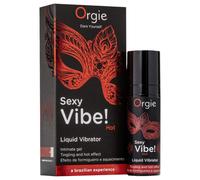Orgie Sexy Vibe HOT - vibratore liquido fragola riscaldante (15ml)