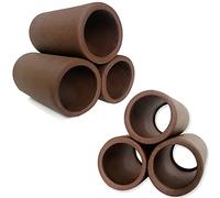 OrgMemory Ceramica Grotta per Rettili, 2 pezzi, Accessori per Acquario, Bonsai Finto Acquario, Casetta per Pesci, Nascondigli per Rettili Decor (Tubi)