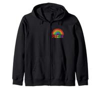 Orgoglio Cuore Arcobaleno Gay LGBTQ Orgoglioso Alleato Queer LGBT Felpa con Cappuccio