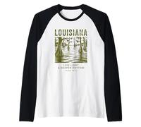 Orgoglio della Louisiana: Bellezza e Cultura del Sud Maglia con Maniche Raglan
