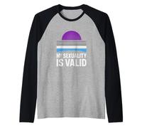 Orgoglio demisessuale La mia sessualità è valida Semi-Pr femminile retrò Maglia con Maniche Raglan
