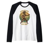 Orgoglio di Boxe Azteca En Alma Mexicano En El Golpe Maglia con Maniche Raglan