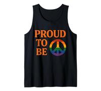 Orgoglio di essere arcobaleno simbolo della pace LGBTQ+ Pride Design Canotta