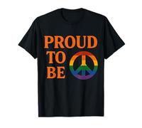 Orgoglio di essere arcobaleno simbolo della pace LGBTQ+ Pride Design Maglietta