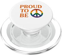 Orgoglio di essere arcobaleno simbolo della pace LGBTQ+ Pride Design PopSockets PopGrip per MagSafe