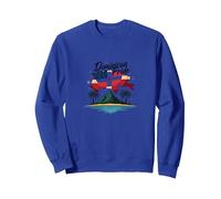 Orgoglio Dominicano: Celebrazione Patriottica del Paradiso dell'Isola Felpa, Unisex per Adulti, Blu Reale, L