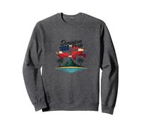Orgoglio Dominicano: Celebrazione Patriottica del Paradiso dell'Isola Felpa, Unisex per Adulti, Grigio Scuro, L