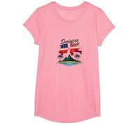 Orgoglio Dominicano: Celebrazione Patriottica del Paradiso dell'Isola Maglietta, Ragazze, Rosa, L