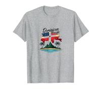 Orgoglio Dominicano: Celebrazione Patriottica del Paradiso dell'Isola Maglietta, Uomo, Grigio Melange, L