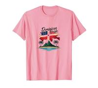 Orgoglio Dominicano: Celebrazione Patriottica del Paradiso dell'Isola Maglietta, Uomo, Rosa, L