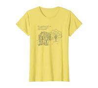 Orgoglio e pregiudizi e Gatti (Jane Austen) Maglietta, Donna, Limone, XXL