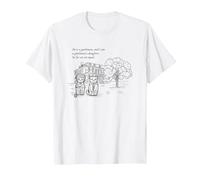 Orgoglio e pregiudizi e Gatti (Jane Austen) Maglietta, Uomo, Bianco, 4XL