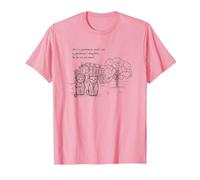 Orgoglio e pregiudizi e Gatti (Jane Austen) Maglietta, Uomo, Rosa, XL