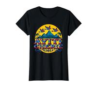 Orgoglio haitiano Ayiti Cherie Tropical Paradise Art Maglietta, Donna, Nero, 3XL
