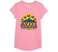 Orgoglio haitiano Ayiti Cherie Tropical Paradise Art Maglietta, Ragazze, Rosa, M