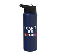Orgoglio lesbico audace nei colori della bandiera Stainless Steel Insulated Water Bottle