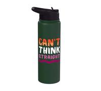 Orgoglio Lesbico con un Messaggio Divertente Stainless Steel Insulated Water Bottle