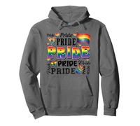 Orgoglio LGBT Distressed - Diritti LGBTQ Ally Gay Amore Felpa con Cappuccio