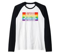 Orgoglio LGBT per l'uguaglianza anti-odio - Gay Ally LGBTQ Pride Month Maglia con Maniche Raglan
