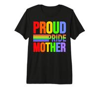 Orgoglio Madre Arcobaleno Gay Lesbiche Bambino Amore & Supporto Maglietta Premium