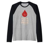 Orgoglio mestruale Normalizza i periodi Potere dei Diritti riproduttivi Maglia con Maniche Raglan