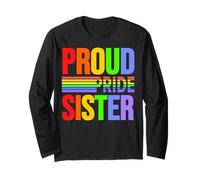 Orgoglio Sorella Arcobaleno Gay Lesbiche Bambino Amore & Supporto Maglia a Manica