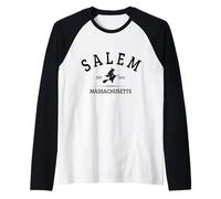 Orgoglio Souvenir di Salem Massachusetts Witch City Maglia con Maniche Raglan