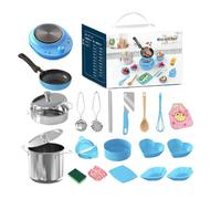 Orgoglio Utensili Da Cucina - Accessori Da Gioco Di Cucina Per Set Utensili Da Cucina Giocattolo Da 22 Pezzi | Toddler & Child Safe Small Kitchen Toys per Il Gioco